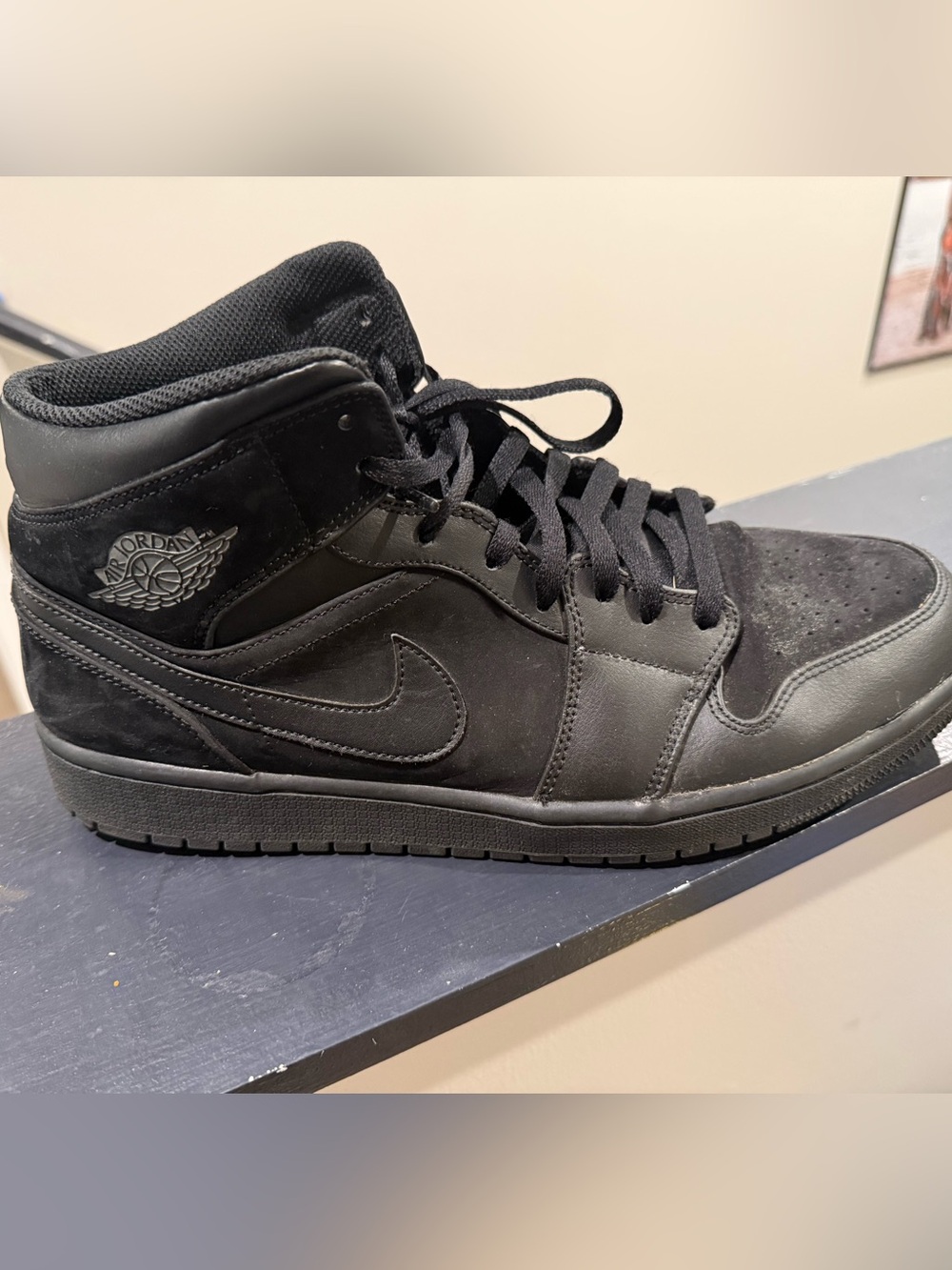 Jordan Black Mid-Top Sneakers